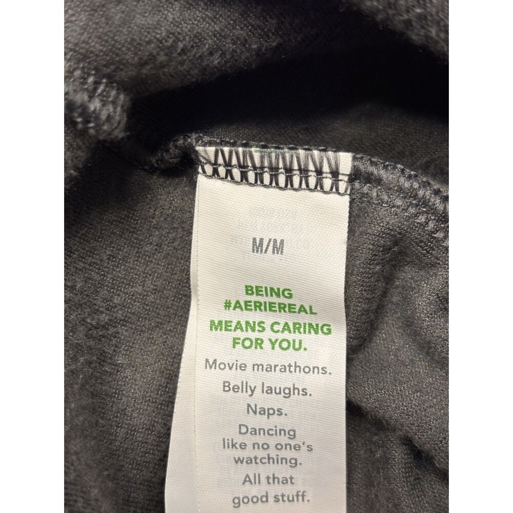 Aerie Real Good Women’s Velour Boot Leg Pants Green Size M - Picture 3 of 7
